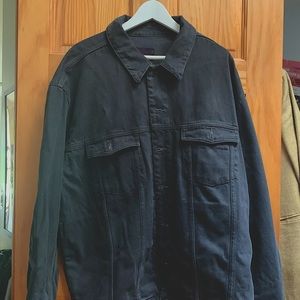 New Denim Jacket. Limited. HM Studio Purple label. Fringed cuffs & waist.